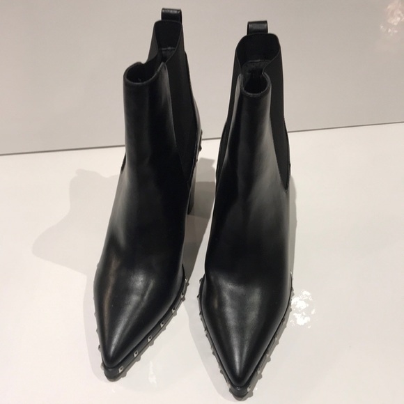 Charles by Charles David Booties - Black with stud trim Size 9 - Picture 2 of 4